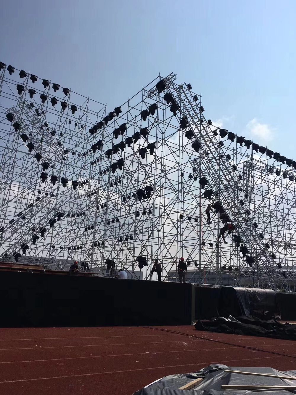 Ring Lock Mobile Steel Scaffolding for Construction Concert