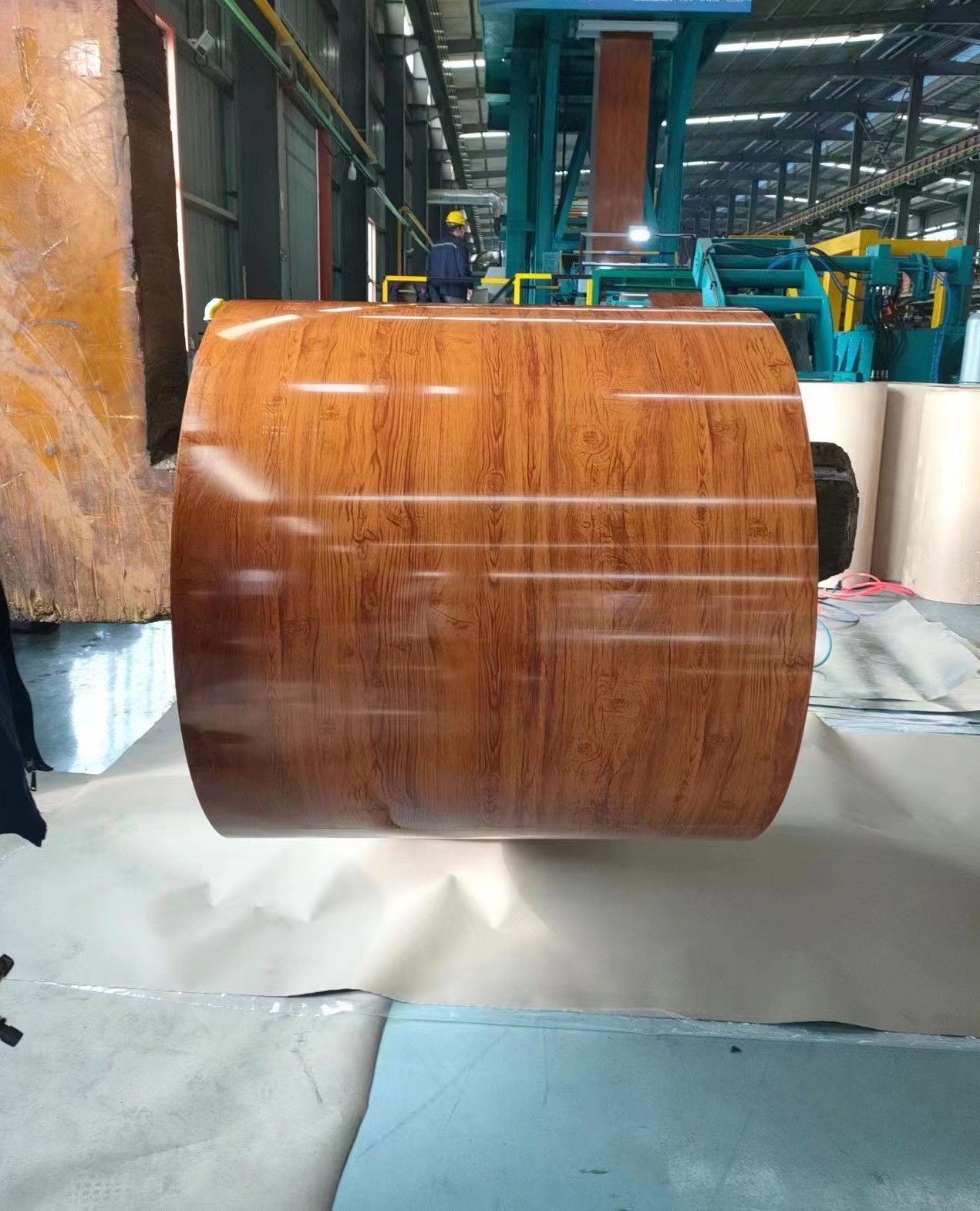 Wood Grain Printech Color Coated Coil PPGL Steel Coil Z275 PVDF DX51D
