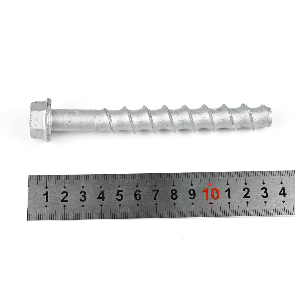 100% QC Tested M12 Hex Flange Self-Drilling Anchor Bolt Self-Tapping Concrete Screws