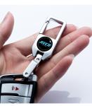 Silver​ Durable Antirust​ Car Keyring Accessories Heavy Duty Carabiner Keychain