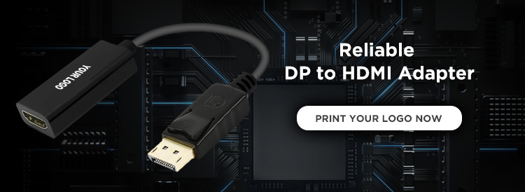 ABS Coaxial Gold Plated Displayport Male DP To HDMI Cable Adapter For Projector