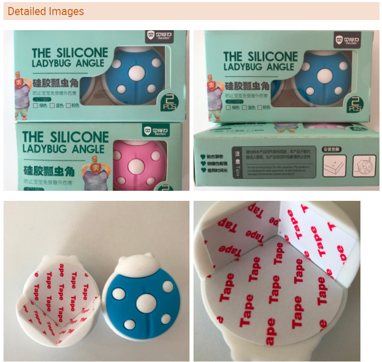 Baby Safety Products Eco-friendly Furniture Corner Ladybug Shape Corner Guards