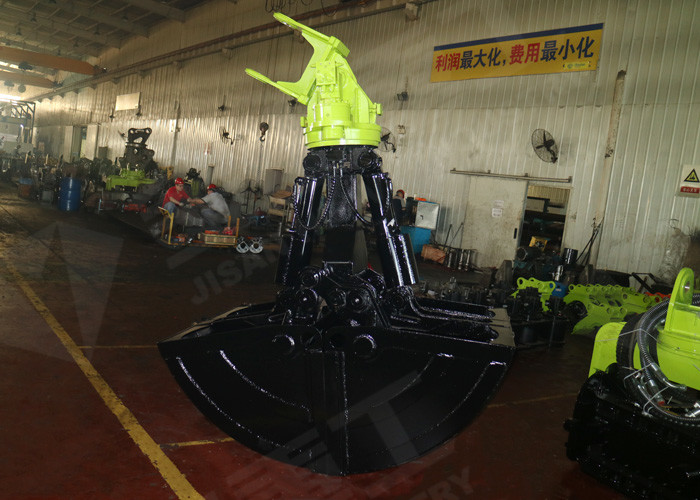 CAT312 Excavator Hydraulic Rotating Grab Clamshell Bucket Double Cylinder
