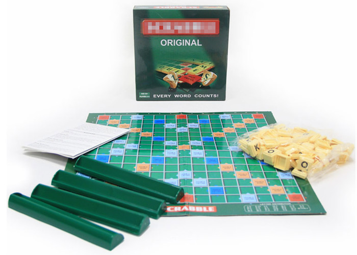 Scrabble Game Set Chess Games Scrabble Letters Tile Board Toy Magnetic Blocks For Toddlers