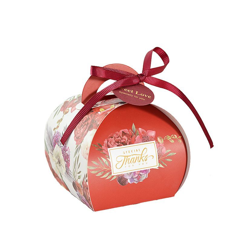 High Quality Custom Logo Bright Color Bloom Printed Packaging Gift Paper Candy Box