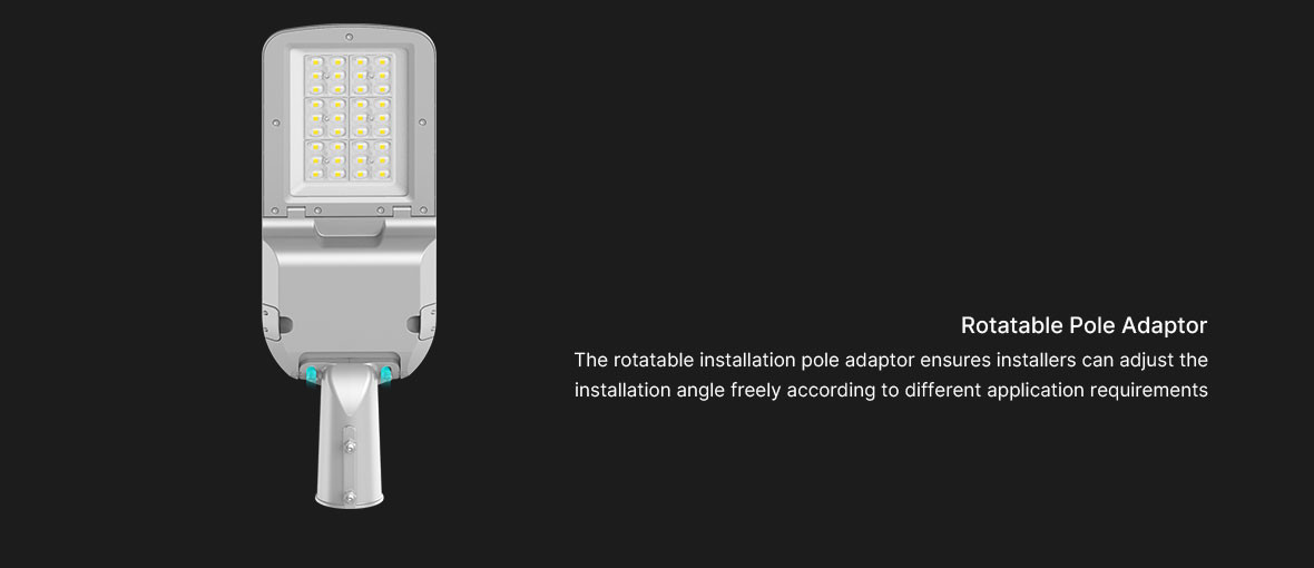 155°*80° Beam Angle High Lumen Waterproof Street Light for All Weather Conditions
