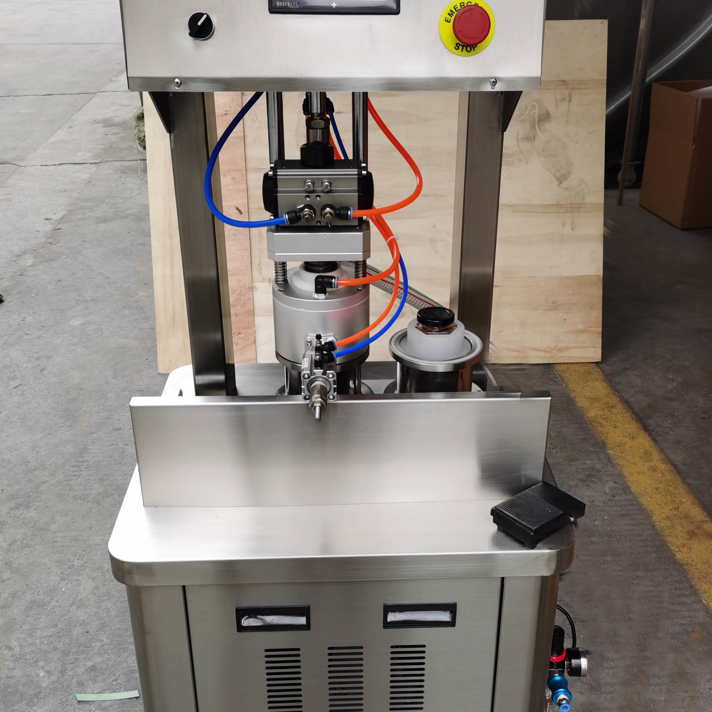 Stable And Reliable Large Capacity Low Noise Processing Industrial Vacuum Capping Machine