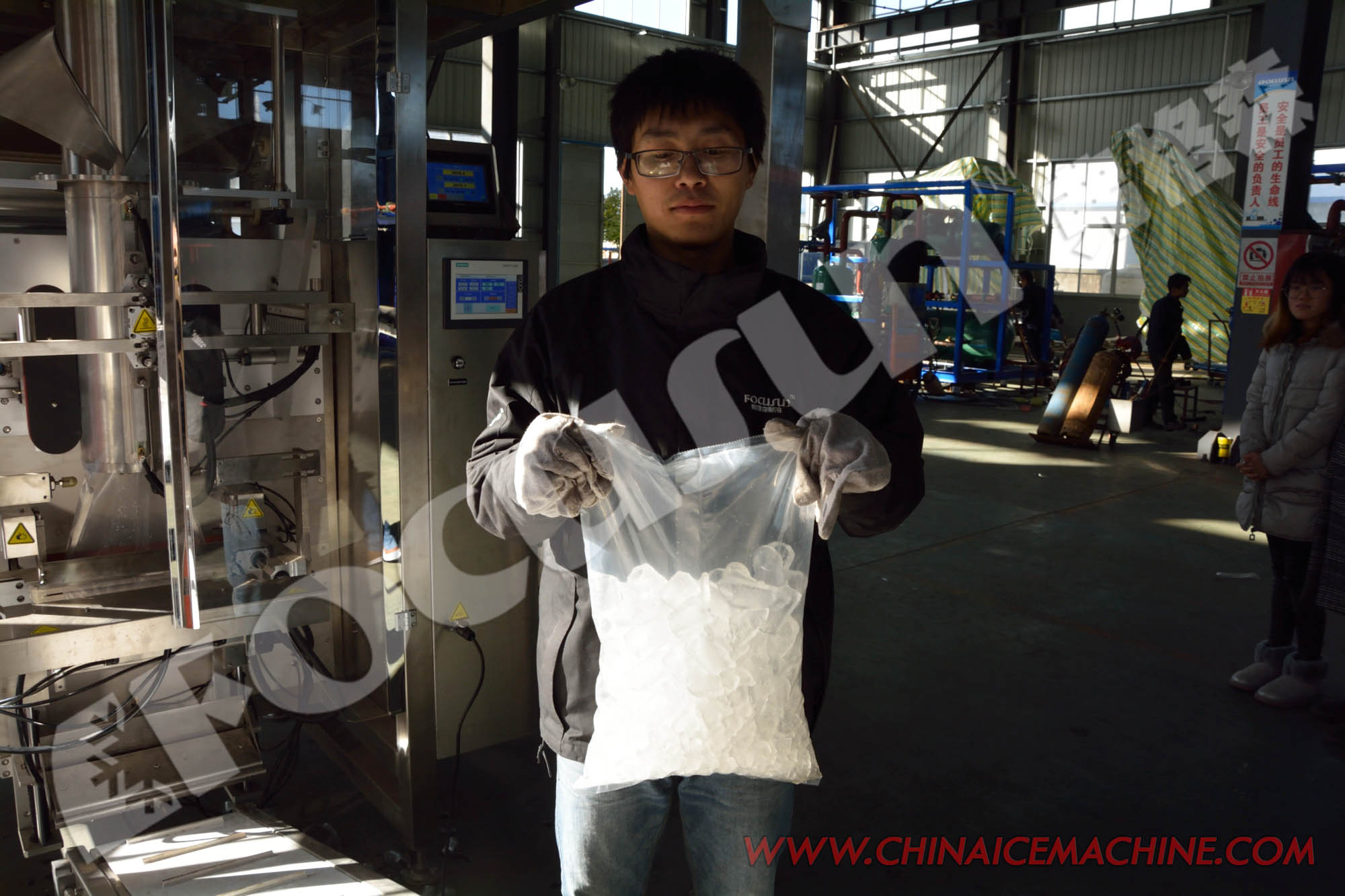 Ice Filling Material Fully Automatic Ice Packer for Time-Saving Packaging Solutions