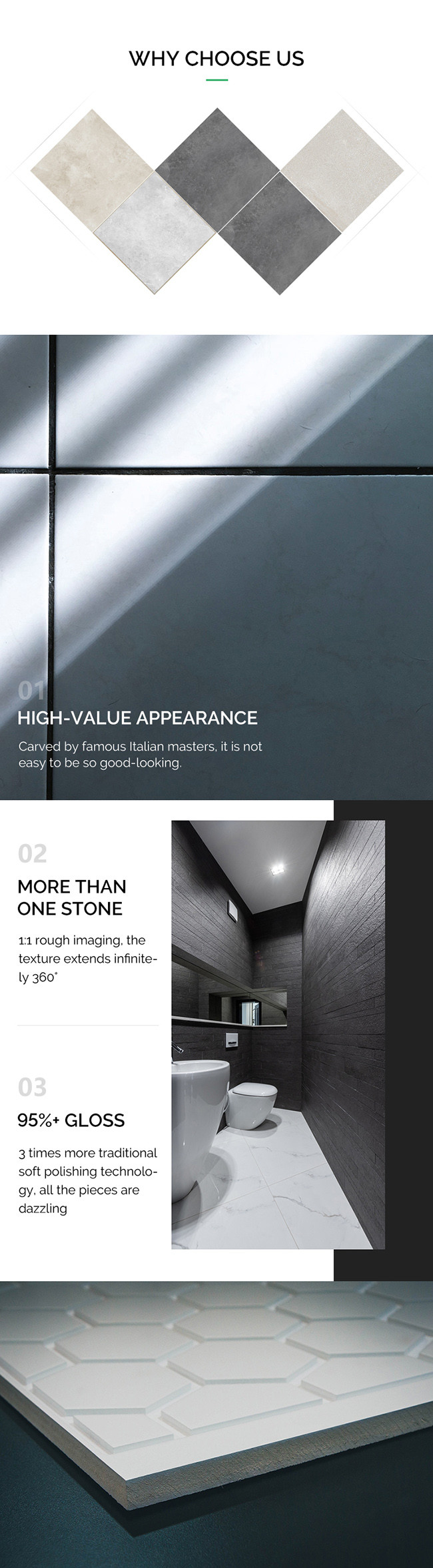 Button Shaped Decorative Wall Porcelain Tiles Mixed Color 6mm Thickness
