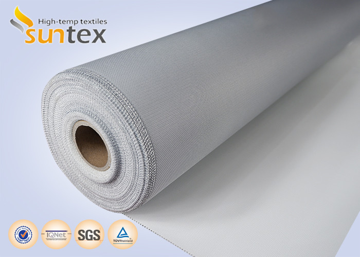 0.4mm High Durability Fire Resistant Fiberglass Fabric Soft Polyurethane (PU) Coated