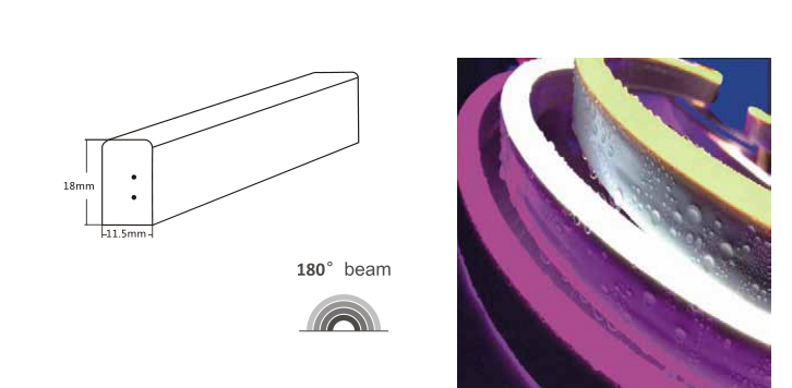 DC24V 12VFlexible LED Strip Lights Silicone Material For Residential