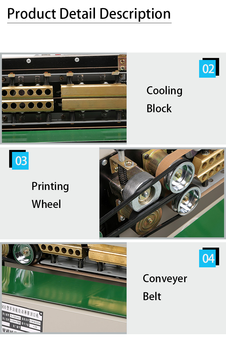Plastic Bag Automatic Continuous Sealing Machine Electric Easy To Operate