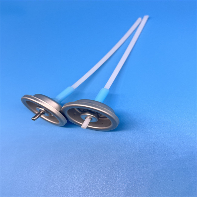 Aluminum Metered Valve Mist Spray Button Actuator Single Use Silver Finish