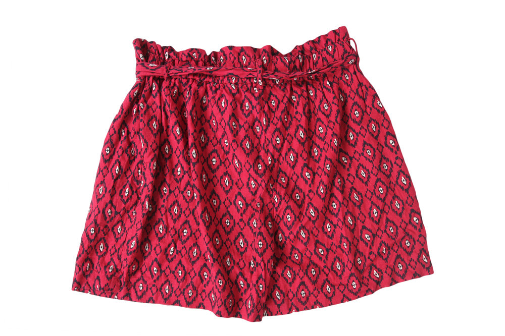 Elastic Waist Ladies Printed Shorts
