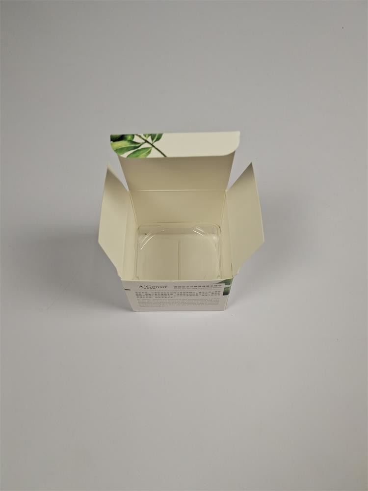 Cream Cosmetic Packaging Box with Customized Design and Glossy Finish