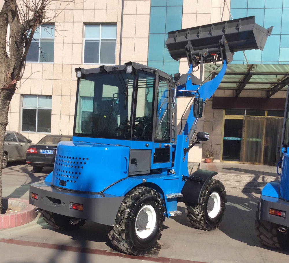 agricultural equipment 1.2 ton wheel loader for sale blue color