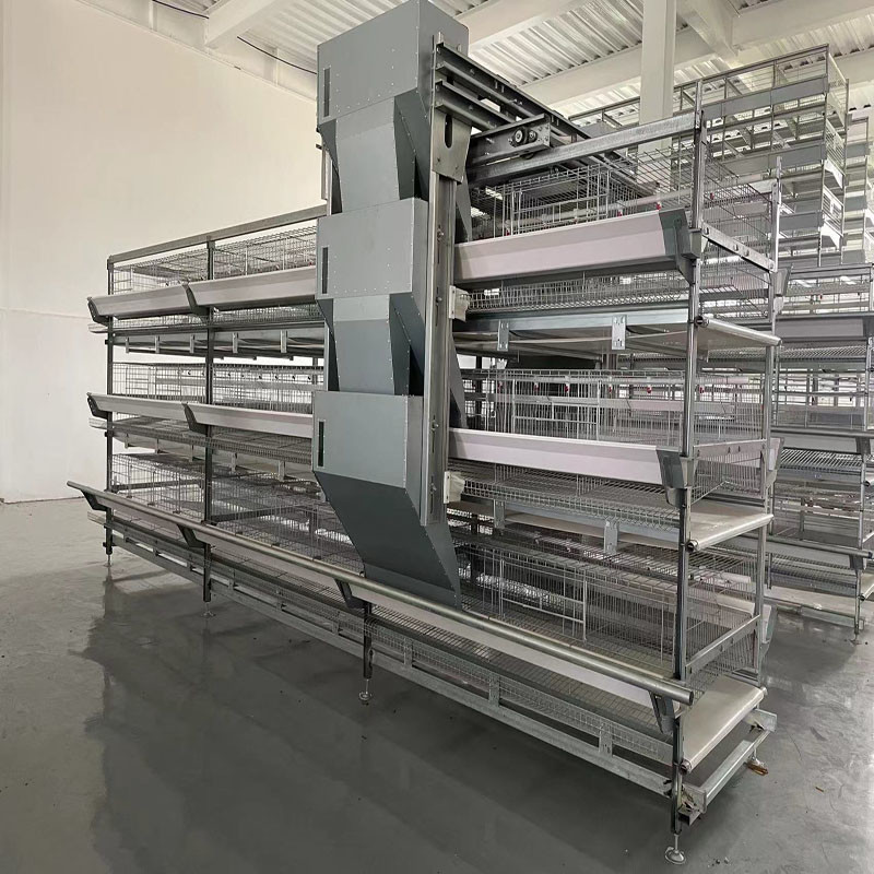 Galvanized Steel Poultry Battery Chicken Cages 3 Tier Egg Layer Cage A4L-160
