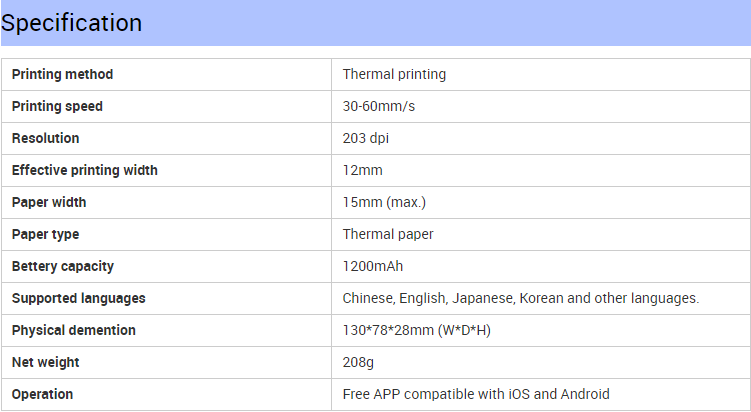 Niimbot Labeling Printer D11 BT Label Print Machine Thermal Printer Paper 80mm