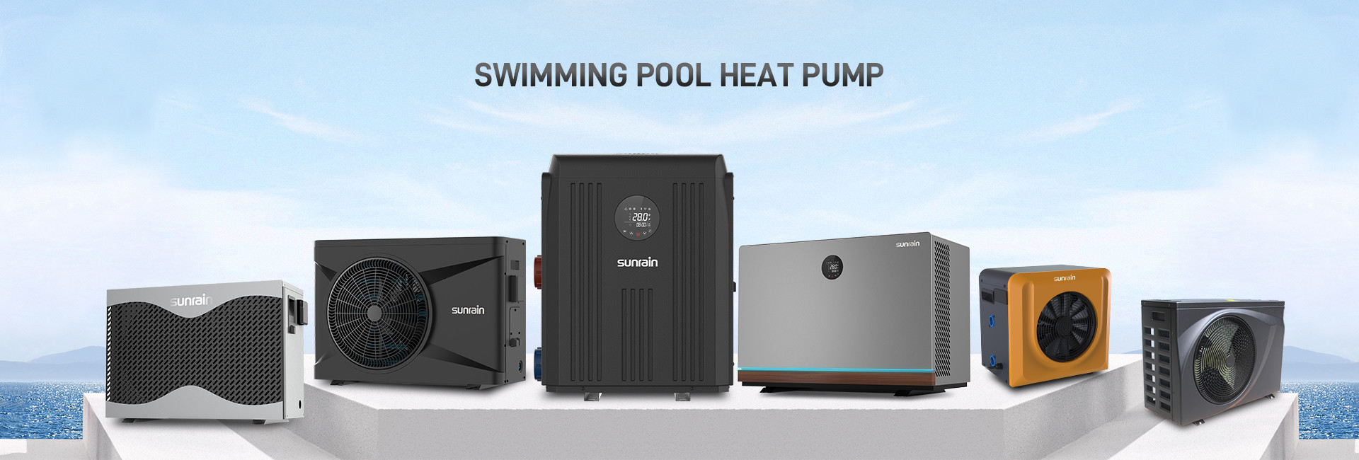 IPX4 35KW Swimming Pool Air Source Heat Pump R32 ECO Electric Inground Pool Heater