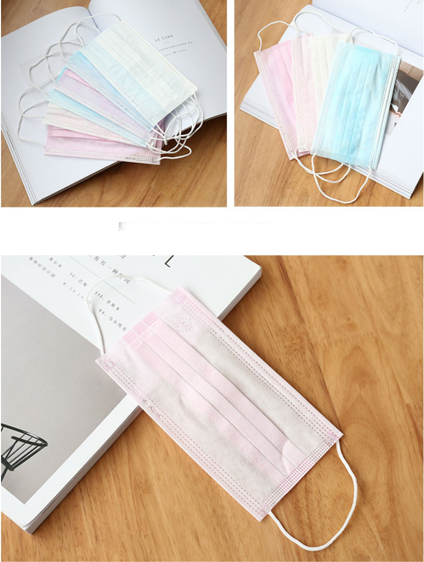 Disposable Earloop Face Mask Non Woven With High Bacterial Filtration Efficiency