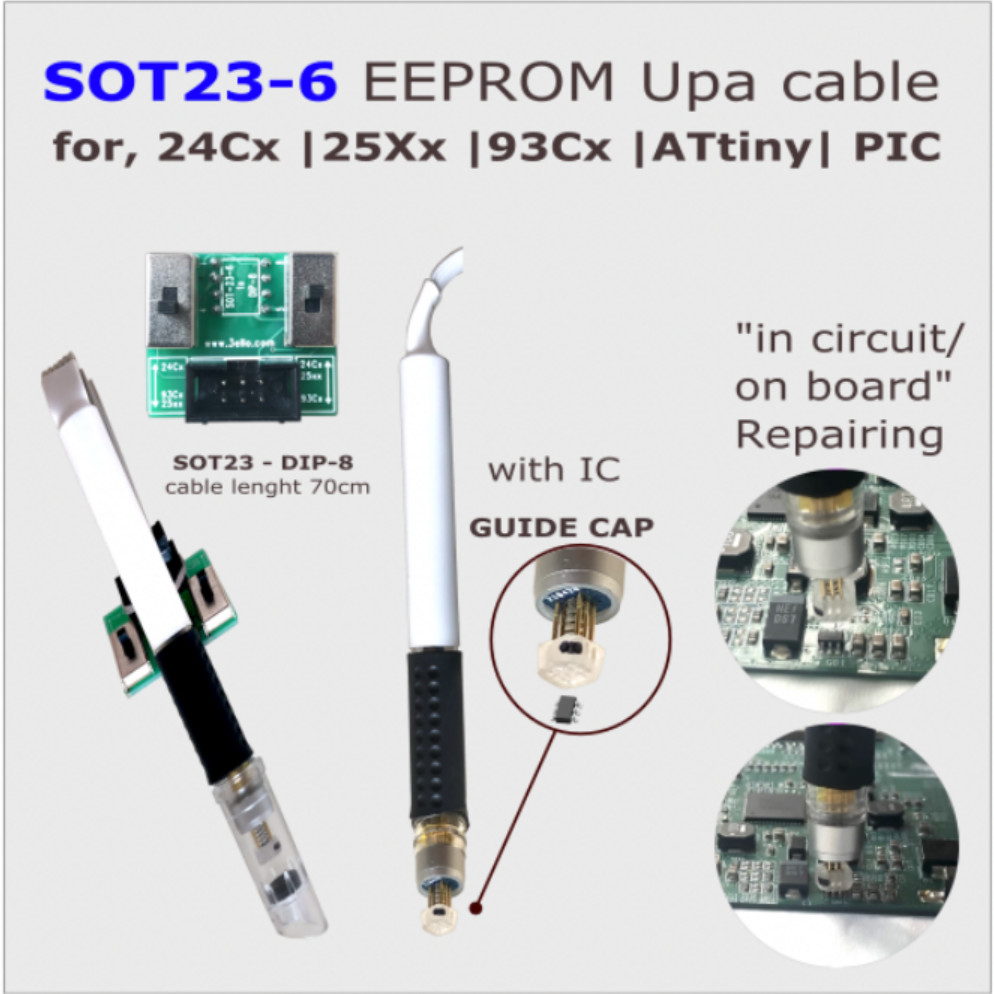 SOT23-6 POGO PIN ADAPTER with guide cap for in-circuit ECU mileage programmer connect cable