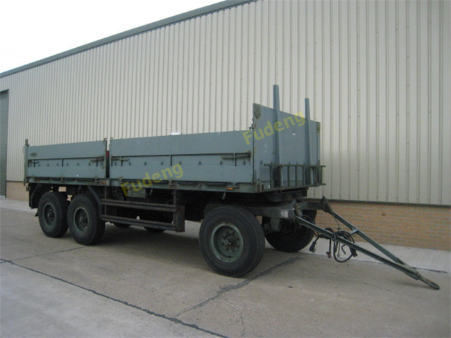 Bulk Cargo Side Wall Trailer FUWA / BPW Brand Axles Carbon Steel Material