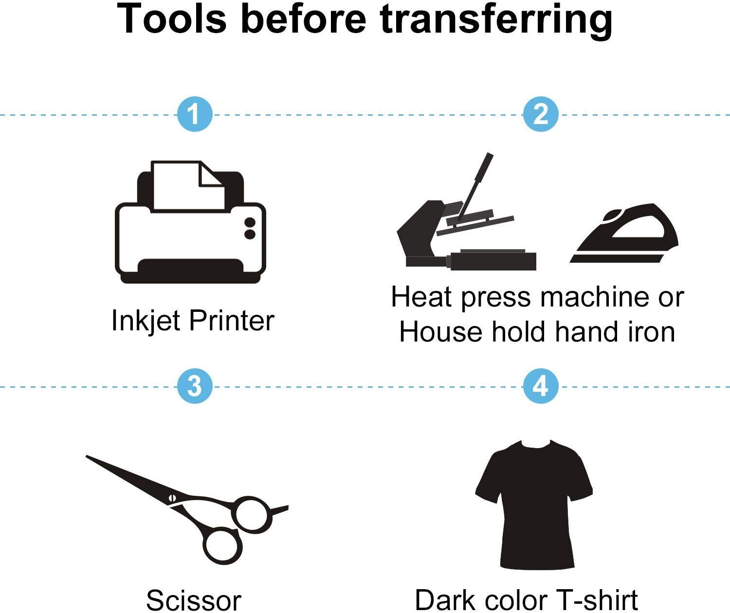 A4 200gsm Laser Heat Transfer Paper For Cotton Fabric