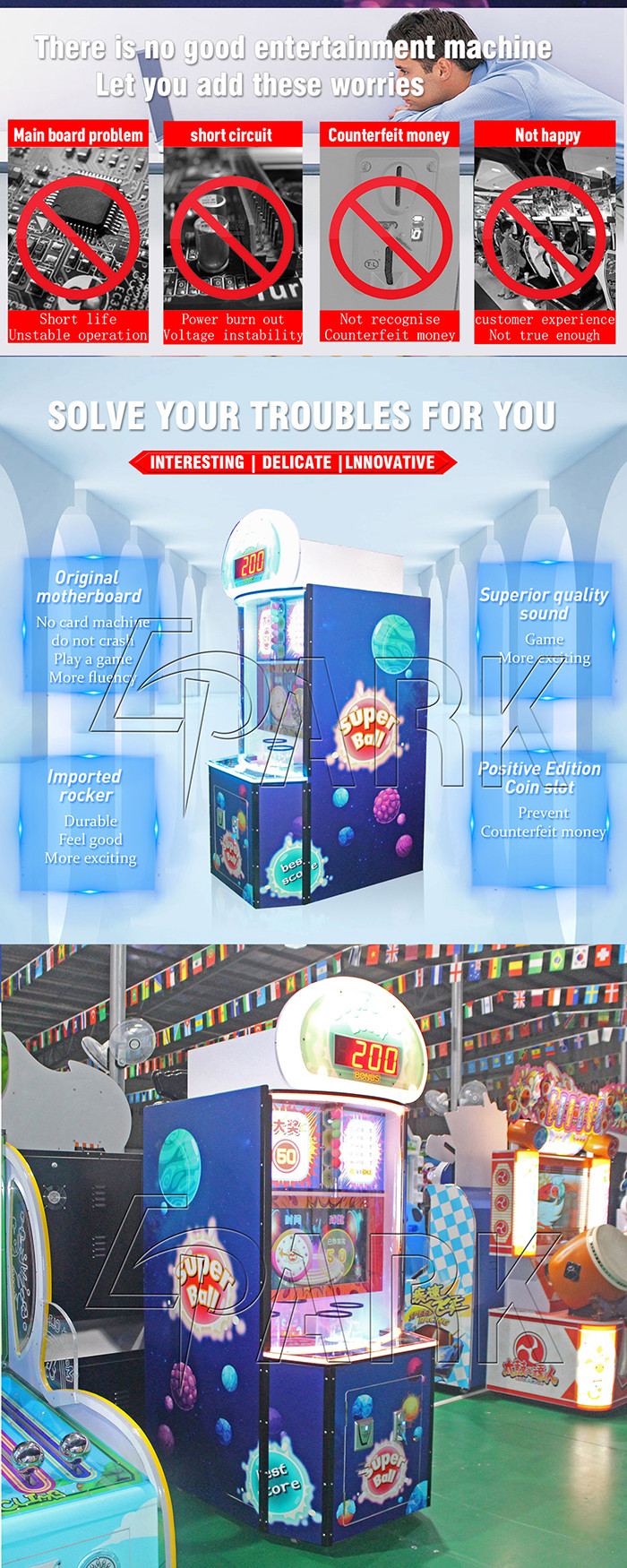 2019 new dropping ball ticket redemption arcade game machine for sale