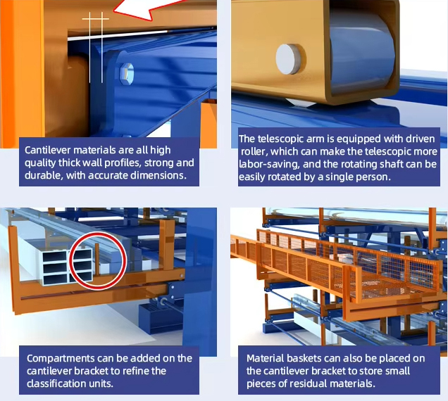 Electric Drive Telescopic Cantilever Rack