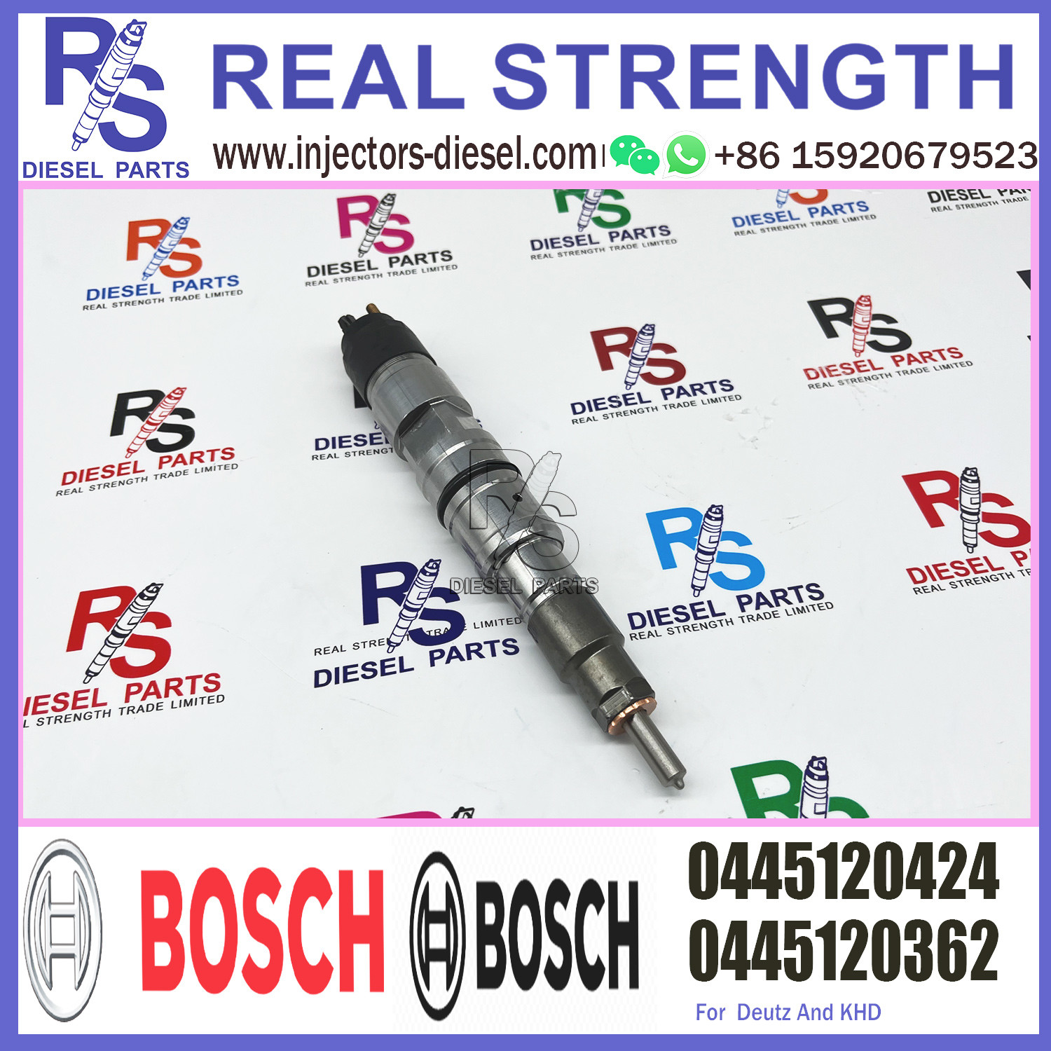 BOSCH Common Rail Diesel Injector 0445120362 0445120424 For Deutz KHD