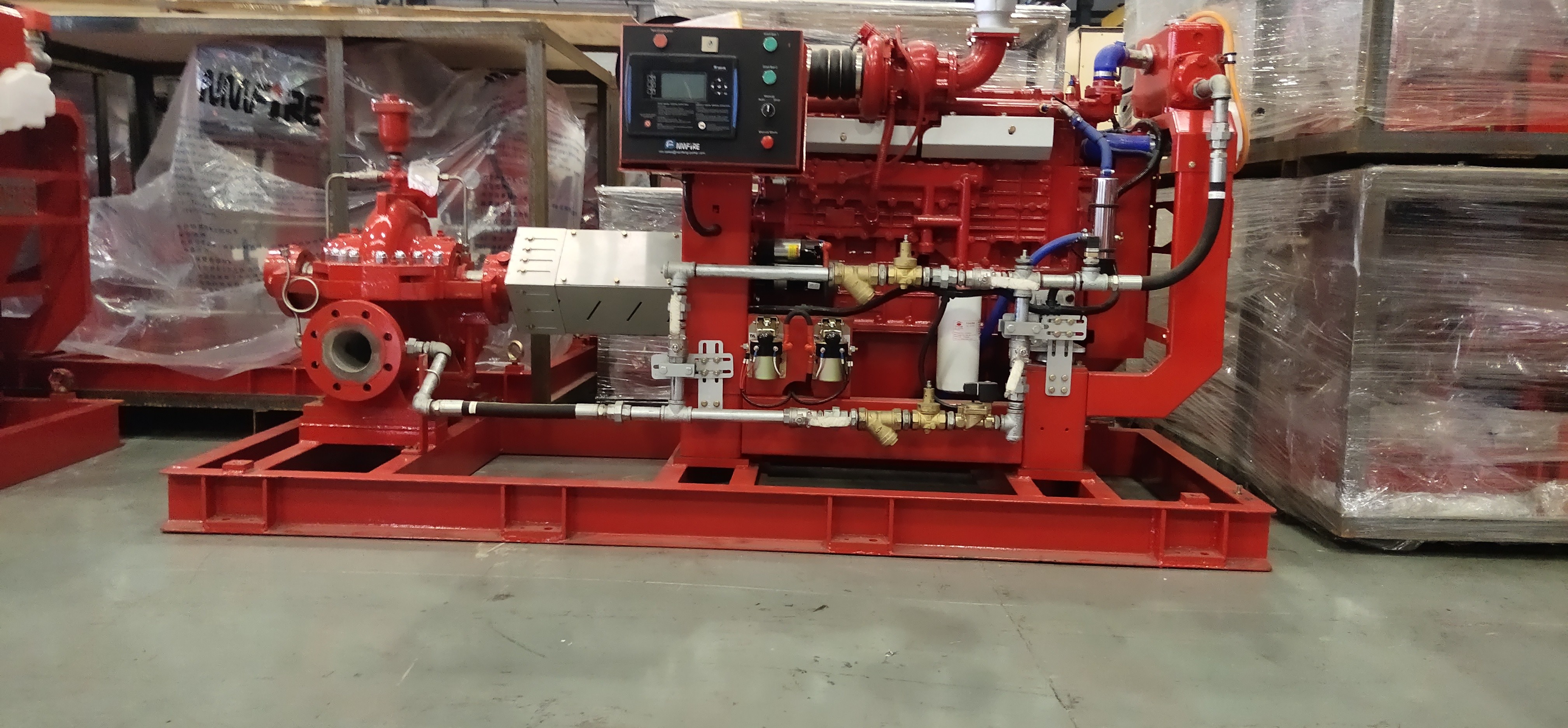 750GPM@160PSI Diesel Engine Fire Pump Set with hear exchange UL NFPA20