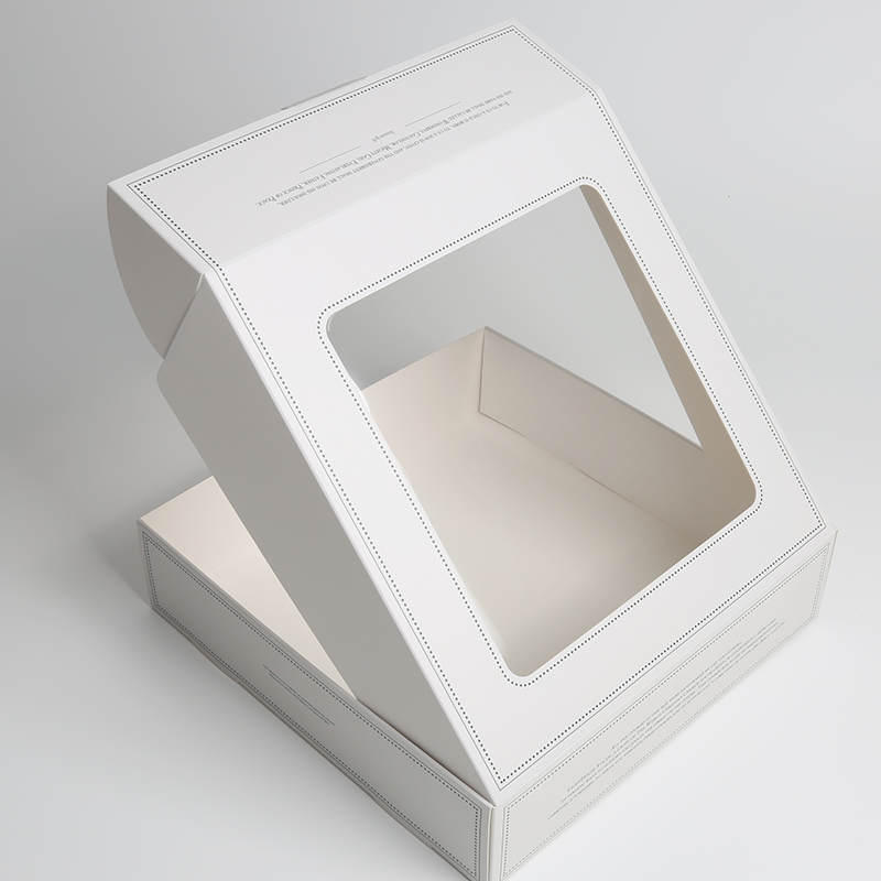 Printing Handling Grey Board and Corrugated Board Mailing Box with PET Window