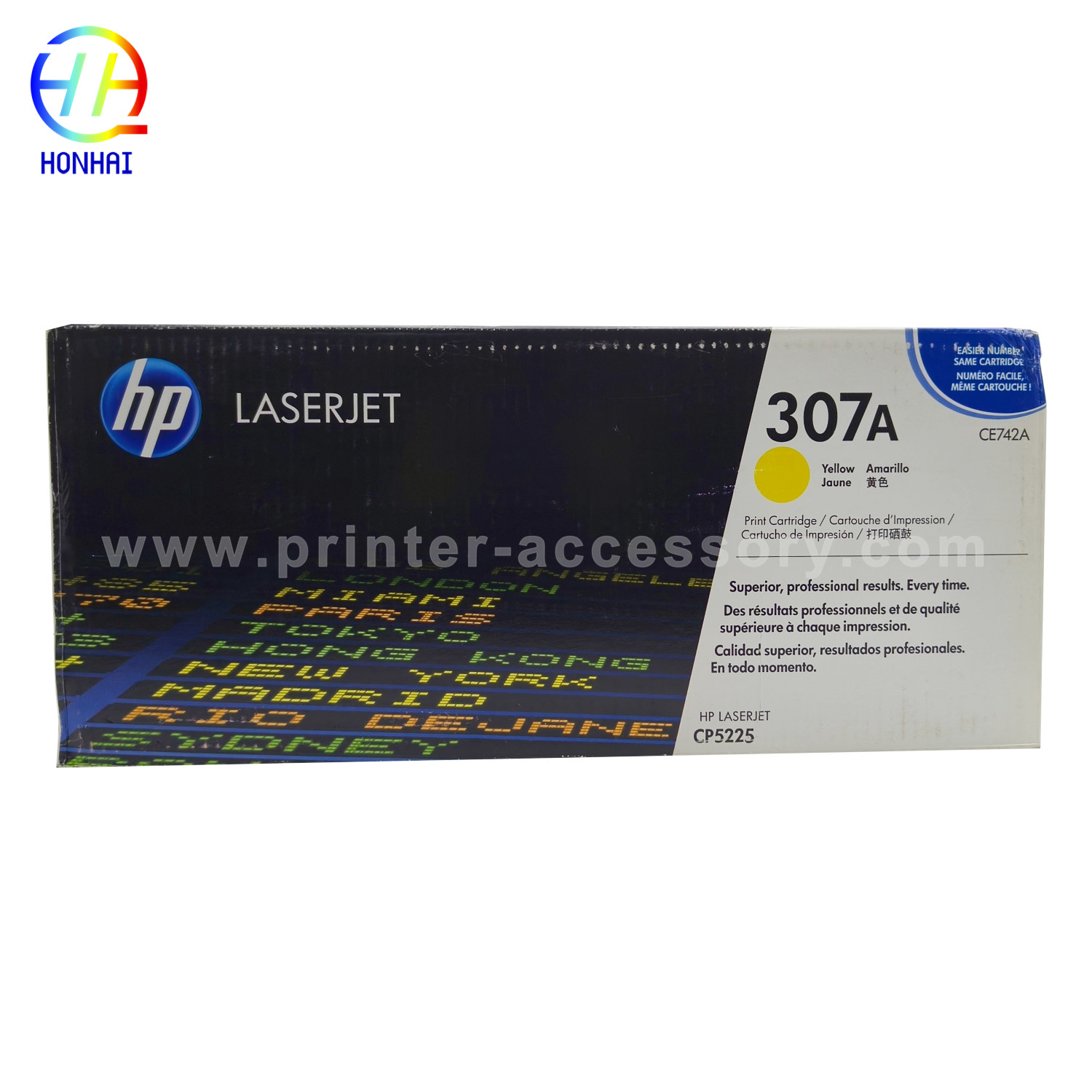Original Toner Cartridge For HP Color LaserJet Professional CP5225dn CP5225n 307A CE740A CE741A CE742A CE743A Printer LaserJet Toner Cartridge
