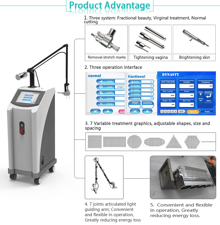 best stretch mark removal after brith recover verginal tightenig fractional C02 laser machine