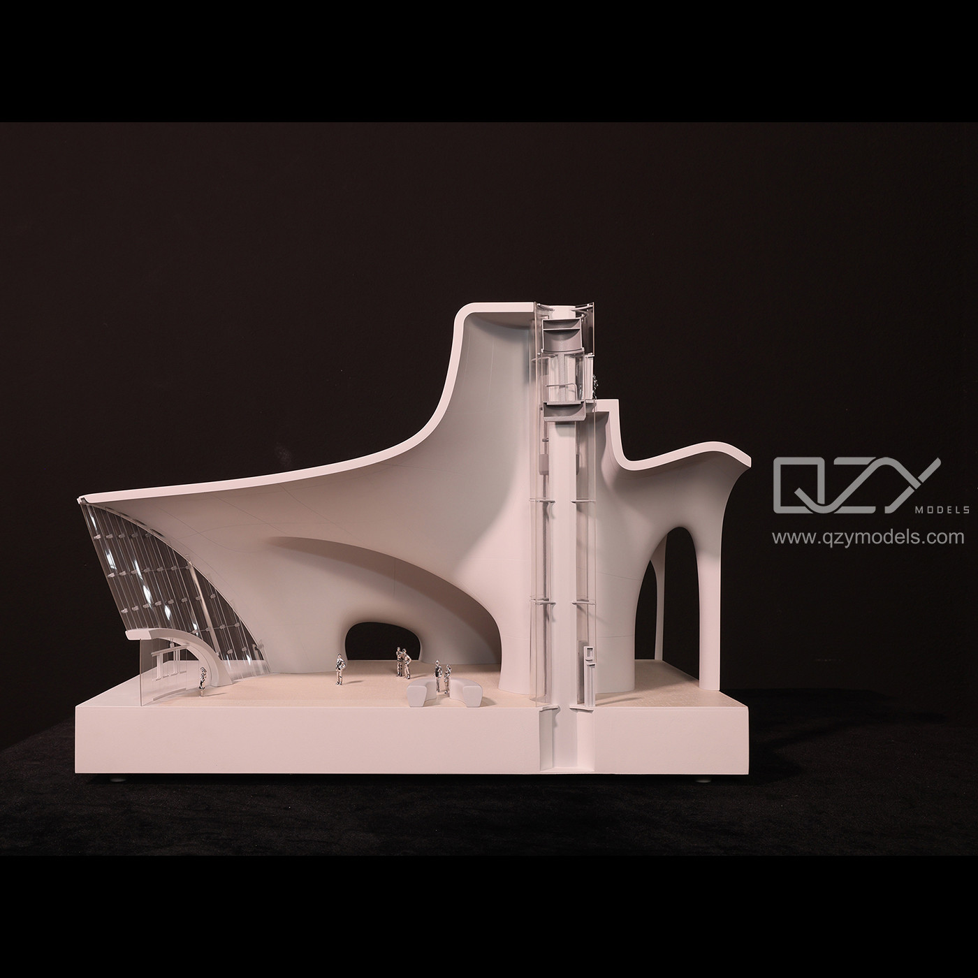 Structural Physical Architecture Model MAD 1:50 Lucas Museum Of Narrative Art Section