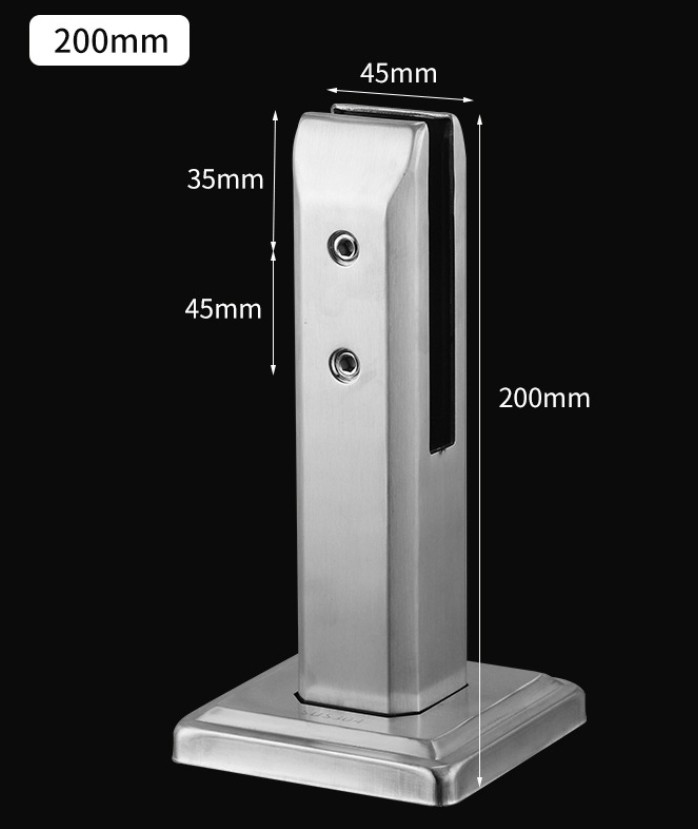 Side Mounted Glass Spigots Glass Pool Fence Matt Black White Golden Ss2205 Ss316 Ss304 Spigot