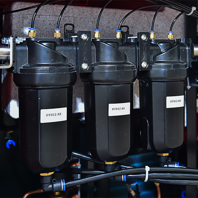 Stainless Steel Cyclinder Aluminum Compressed Air Filter for 1.0mpa and 4000-6000 Hours Element Serve Life