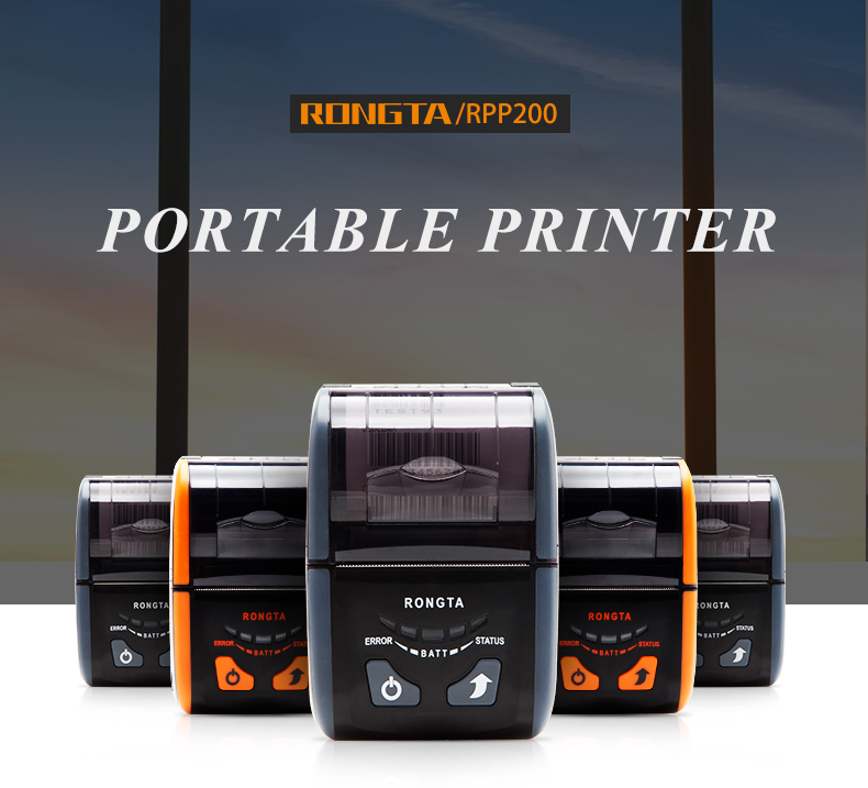RPP200 58mm Thermal Mobile Printer Convenient Wireless Portable Receipt Printer