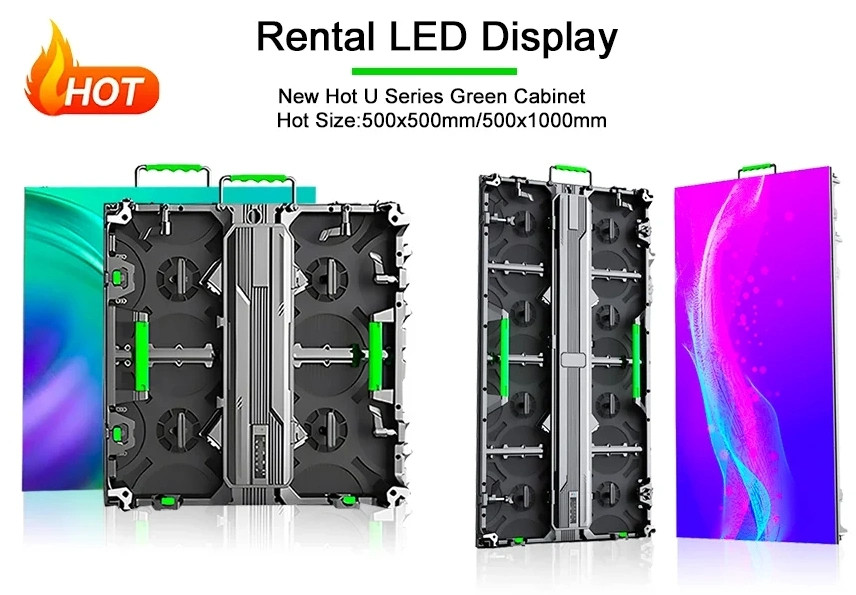 Outdoor P3.91 Rental LED Screen Digital Signage In Retail Open-Air Electronic Signs IP65 Rated For Outdoor Display