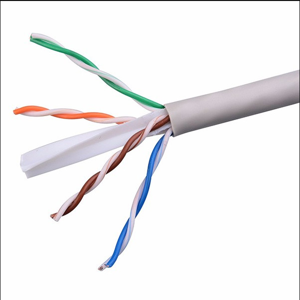 White Bulk Bare Copper PVC Jacket 1000ft UTP Cat6 LAN Cable