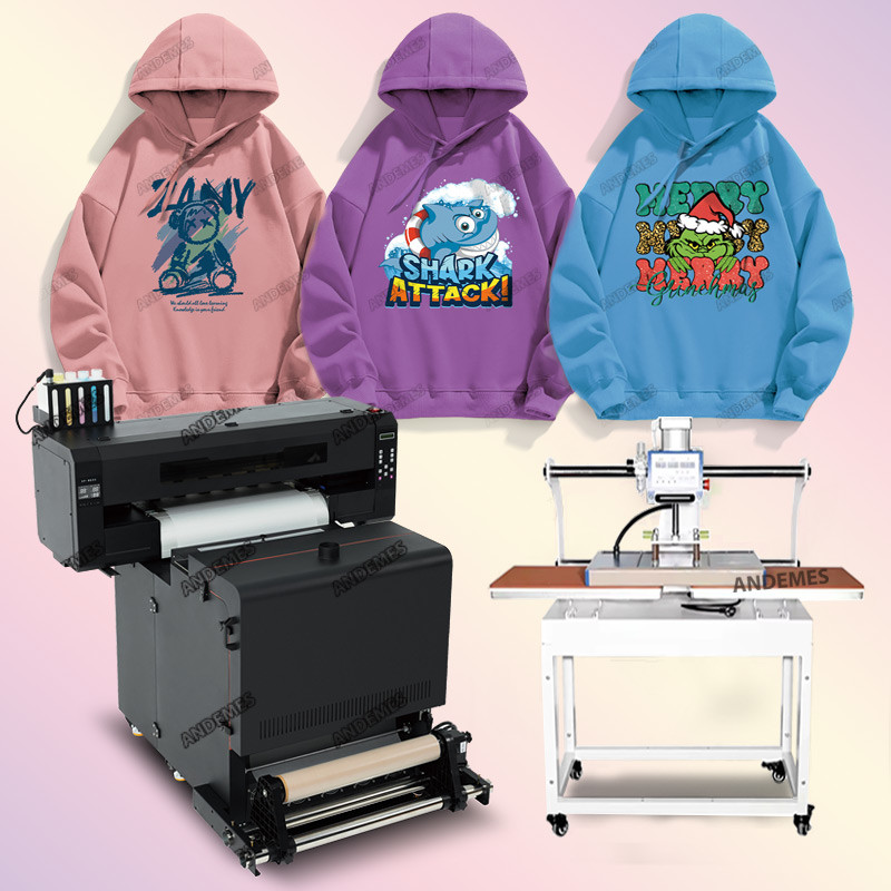 24inch DTF Printer Machine A1 PET Film T-shirt Printing Machine with Shake Powder DTF Printer I3200