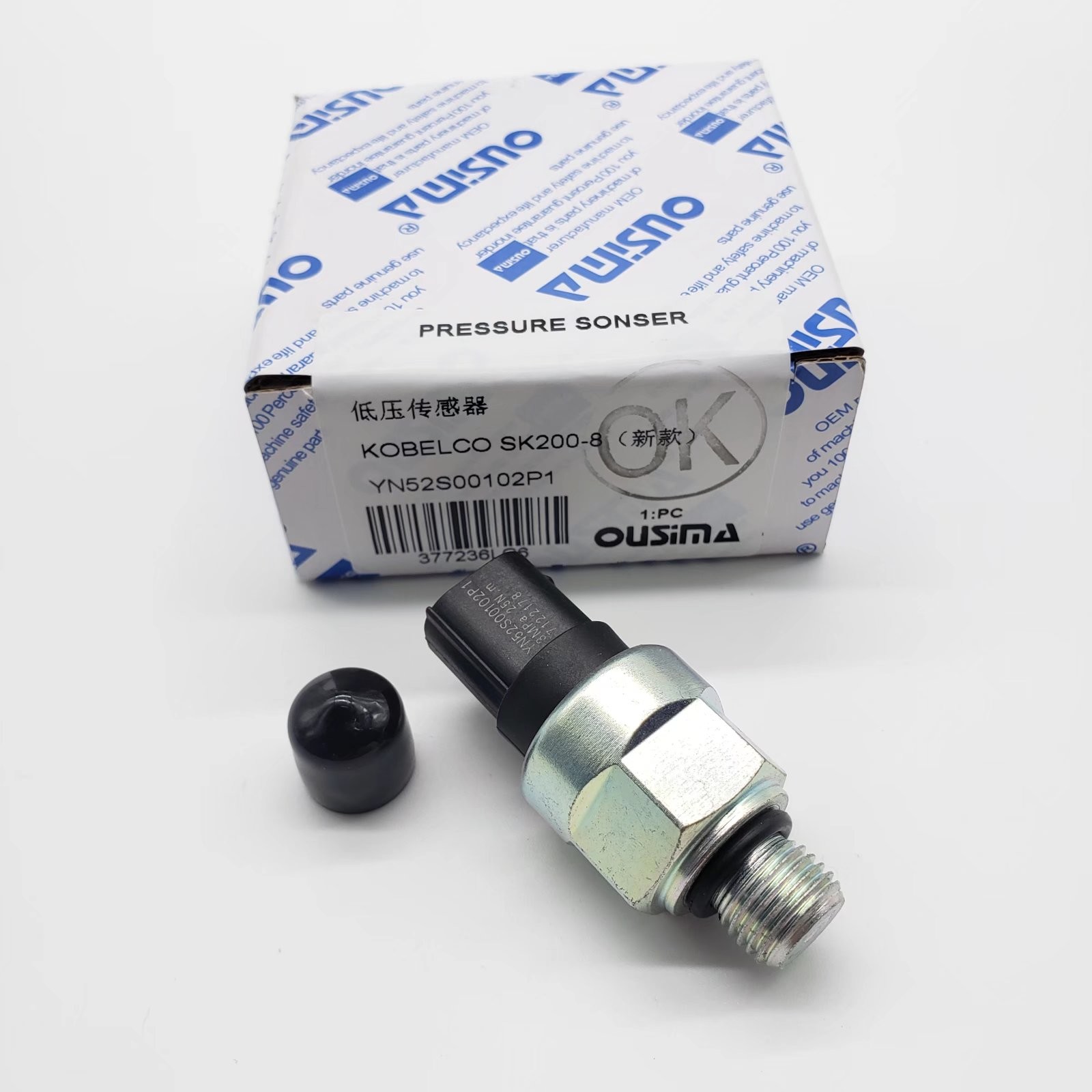 Kobelco SK200-8 Excavator Sensor , YN52S00102P1 Low Pressure Oil Sensor