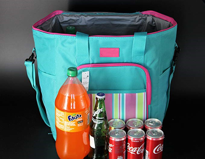 Adult Insulated Grocery Cooler Bag / Insulated Soft Cooler Tote Leak Proof Liner