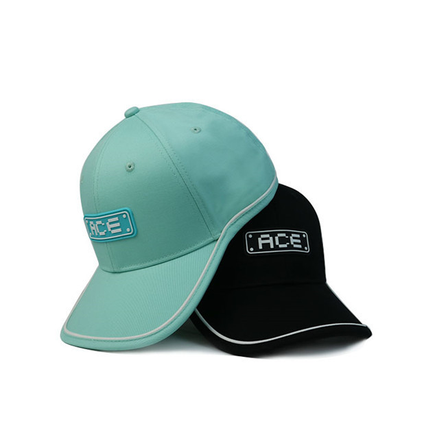 Design Your Own 6 Panel baseball Hat Custom 3D rubber patch Cotton Baseball Cap for Women