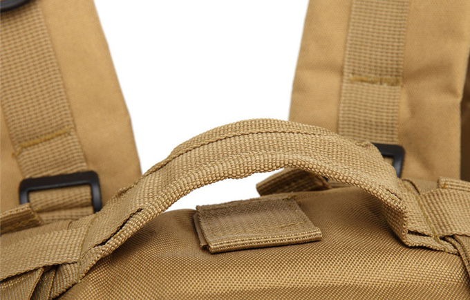 600D Oxford Tan Military Tactical Backpack 55L Molle System