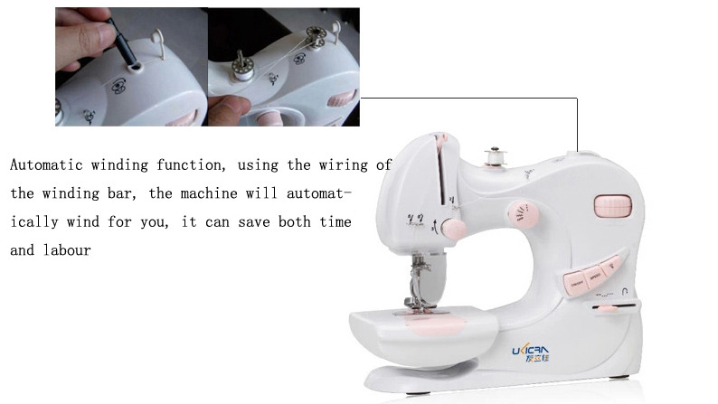240*115*205mm Twin Needle Sewing Machine for Ukicra Mechanical Configuration Post-Bed