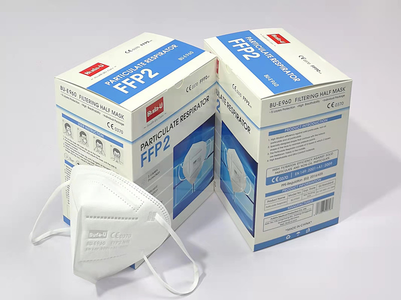 Male And Female Adults FFP2 Particulate Respirator Single Pack 50pcs/Box