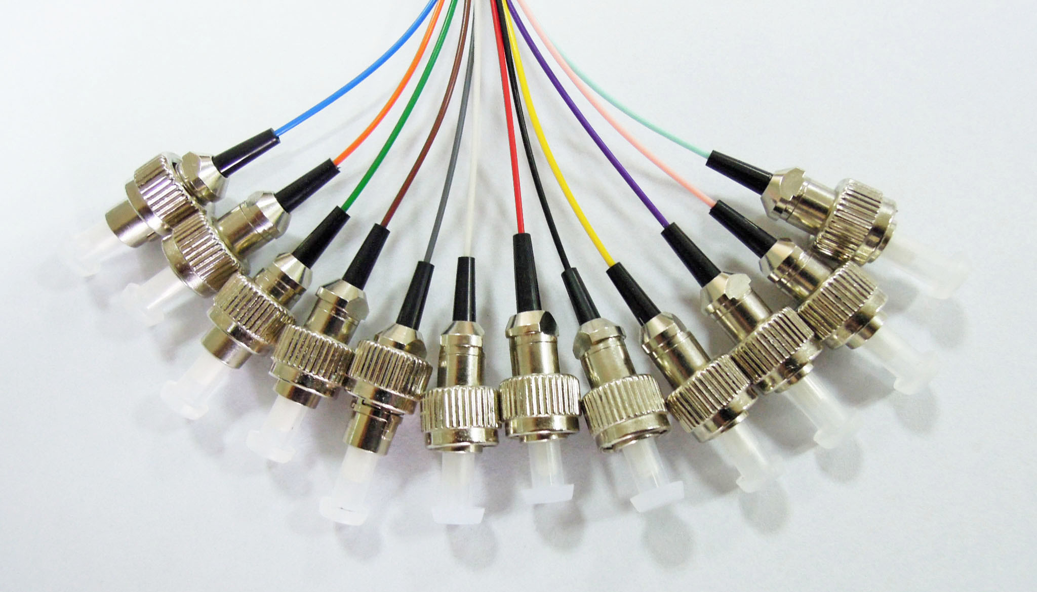 G652D G657A Type Fiber Optic Pigtail Splicing 4/6/8/12/24 Core Bundle / Fanout