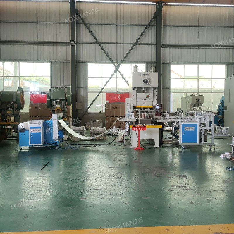 Automatic Aluminum Foil Lunch Box Production Line 3 Cavity 4 Cavity