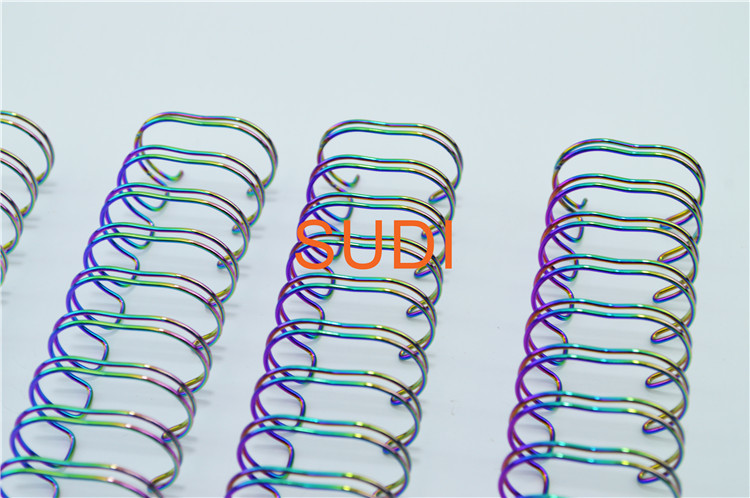 Rainbow Gold 16MM-44MM Coil Binding And Spiral Spine For Notebook